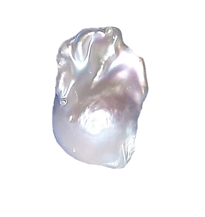 Collar y Aretes en Chapa de Oro con Dije Perla Cultivada Exclusiva del Mar del Sur A039