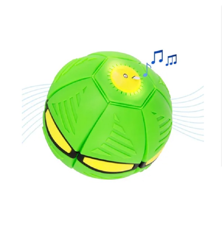 Pelota Deformable Con Luces Juguete Didáctico Para Niños Verde