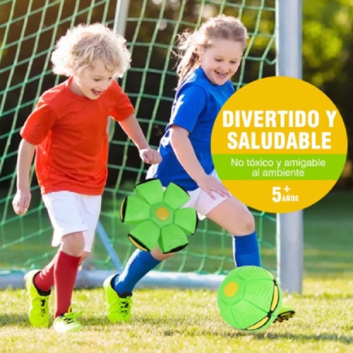 Pelota Deformable Con Luces Juguete Didáctico Para Niños Verde