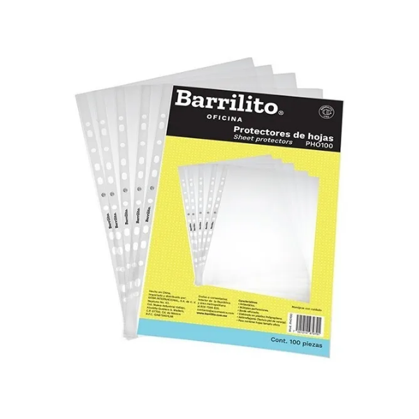 Separador De Carpeta 10 Col+ 100 Protectores De Hoja T.carta