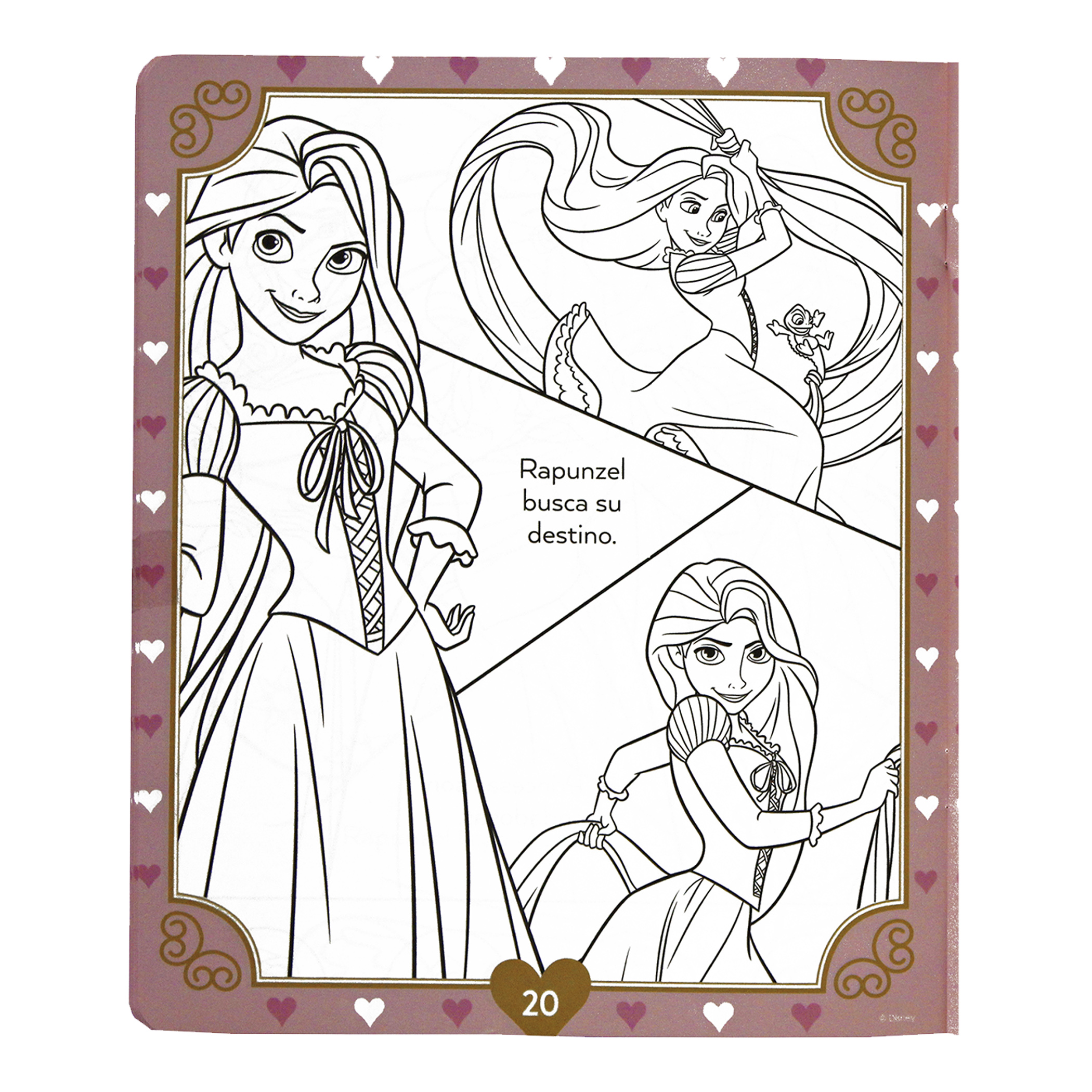 Princesas, Libro para Colorear Borrable incluye 24 Plumones y 12 Colores