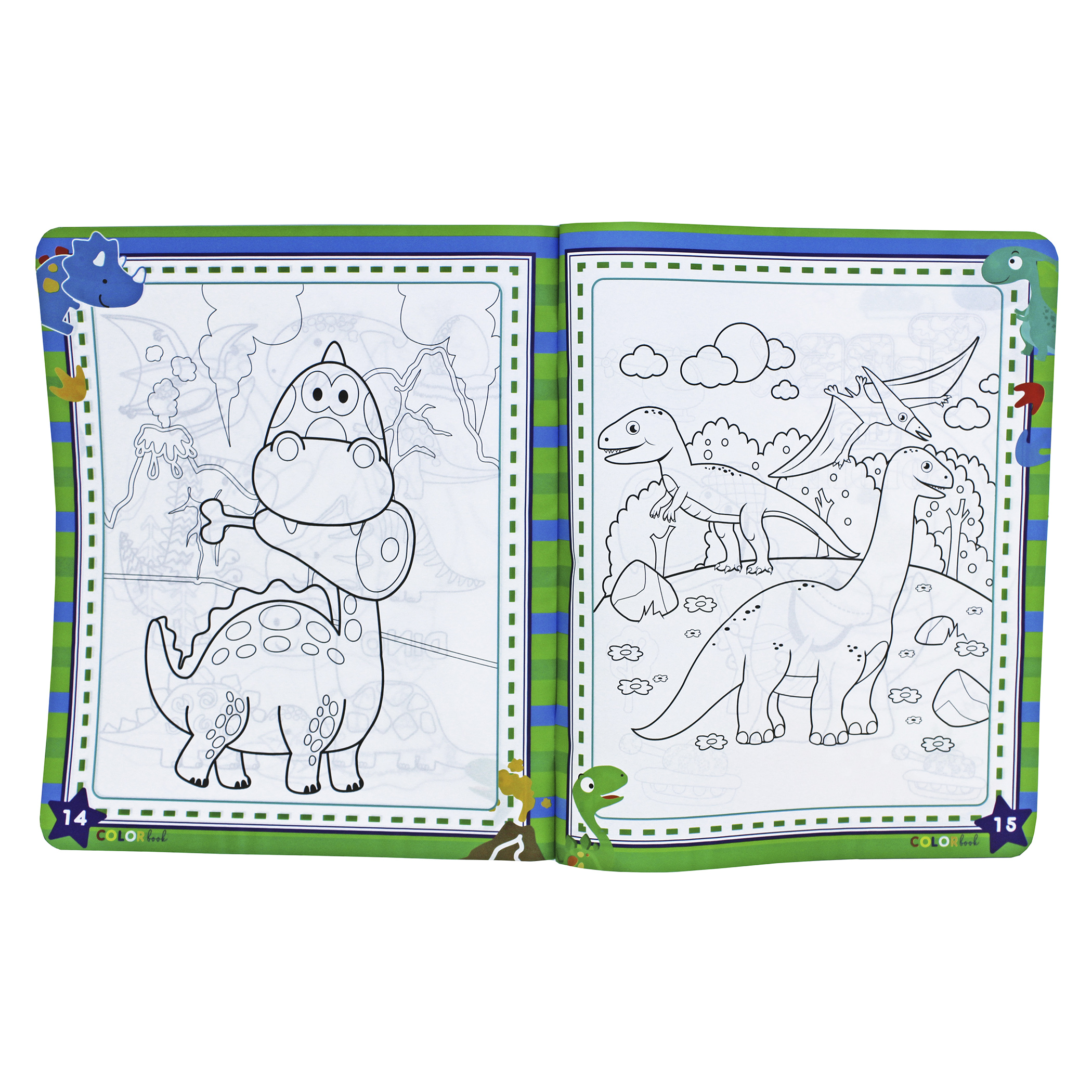 Dinosaurios y Cuerpo Humano, 2 libros bilingües para colorear, borrables