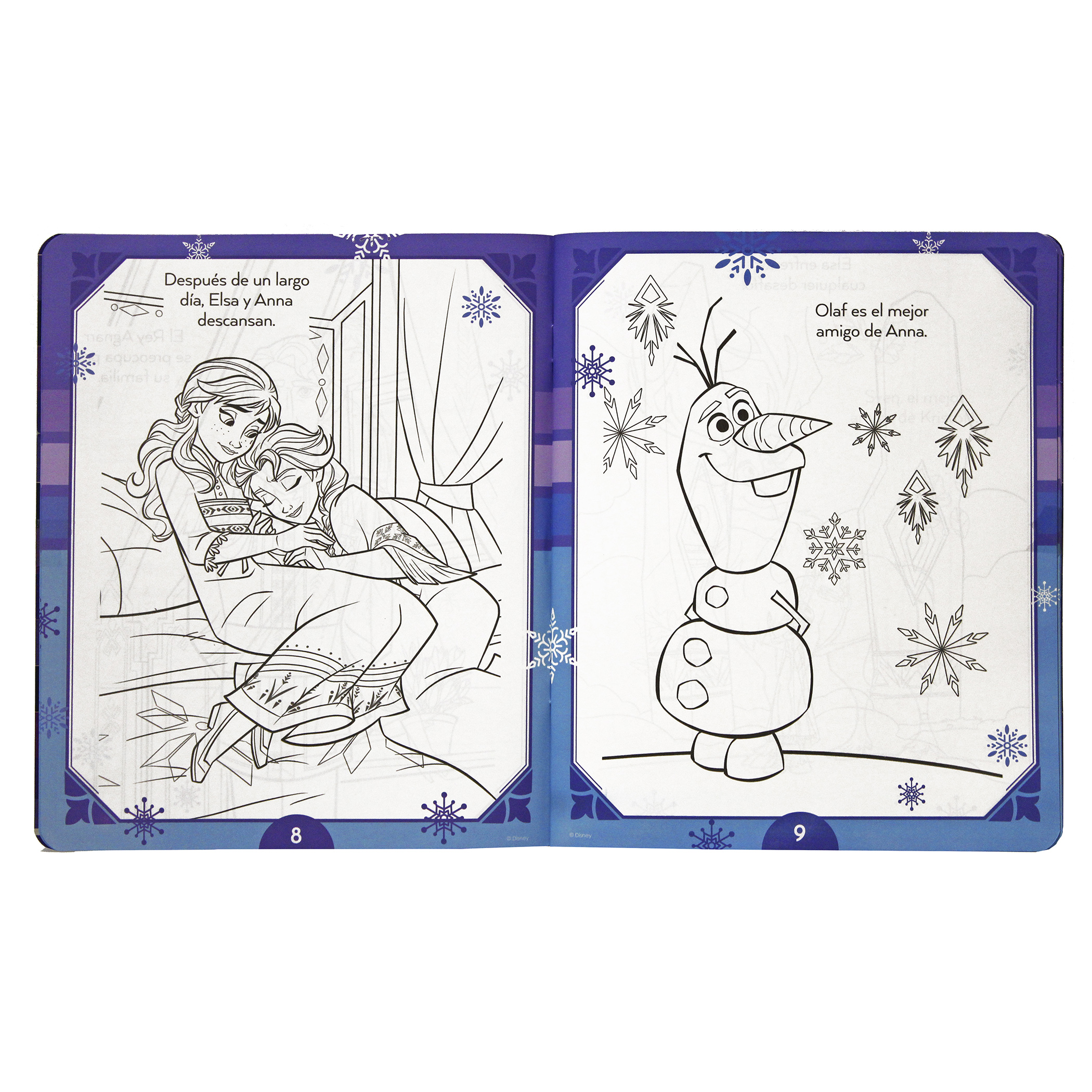 Frozen, Gatitos, 2 libros para colorear borrables, incluye 24 plumones y 12 colores