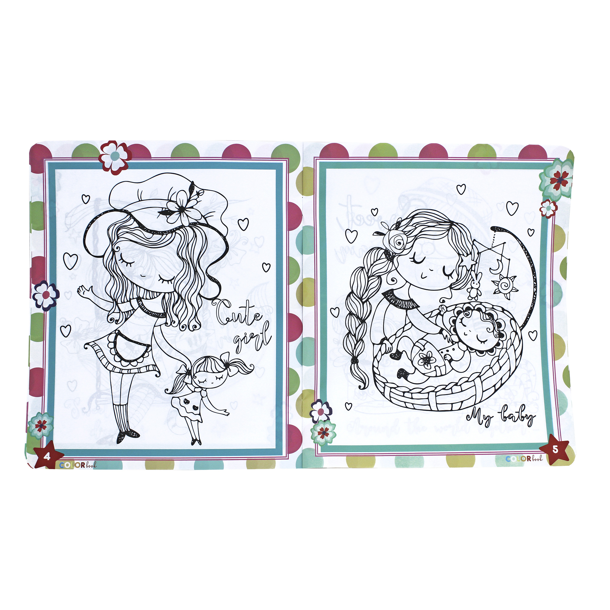 Princesas, Sweet Girl, 2 libros para colorear, borrables, incluye 24 plumones y 12 colores, disney