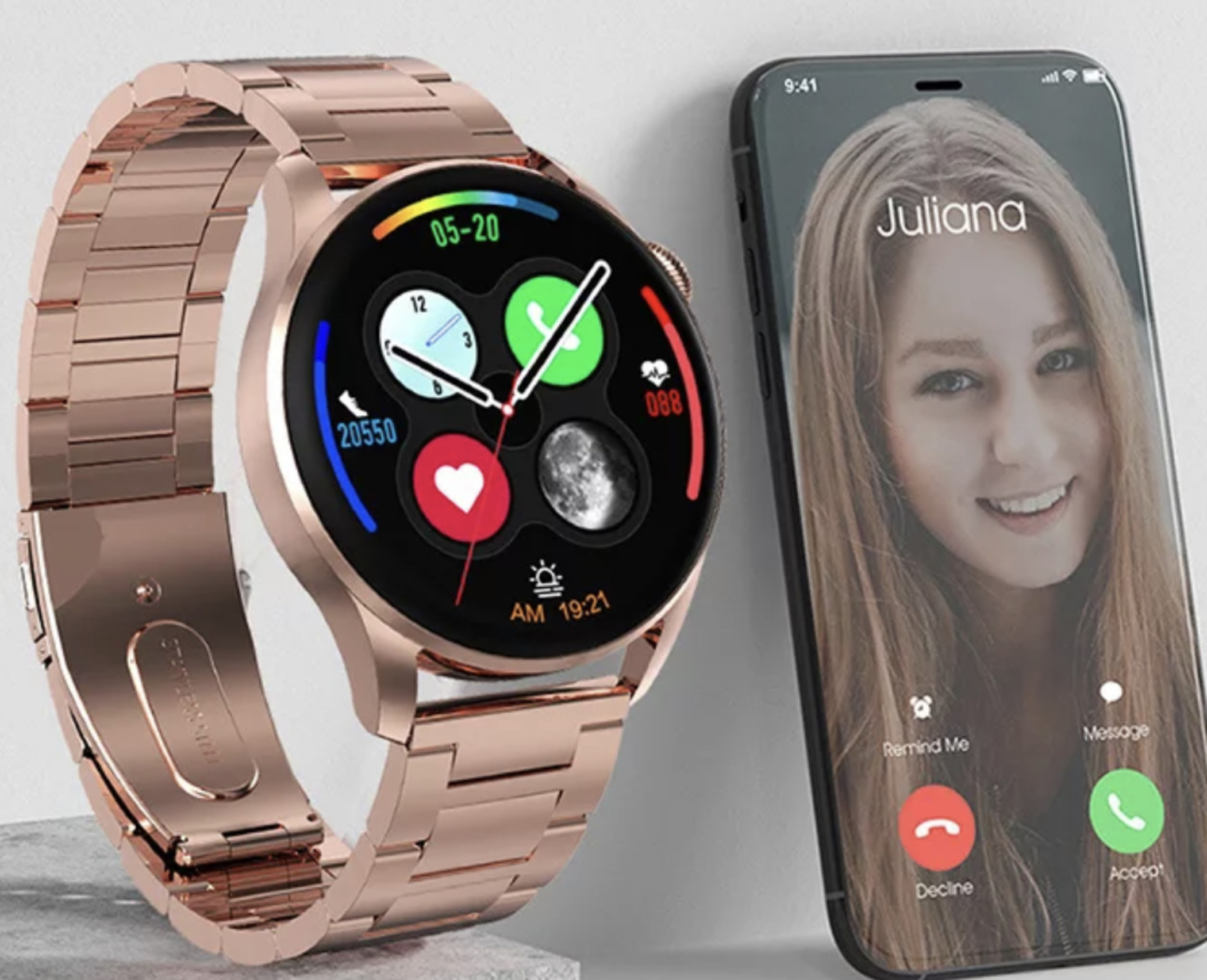 Reloj Inteligente Mujer Gps Smartwatch Nfc Deporte Call 2023