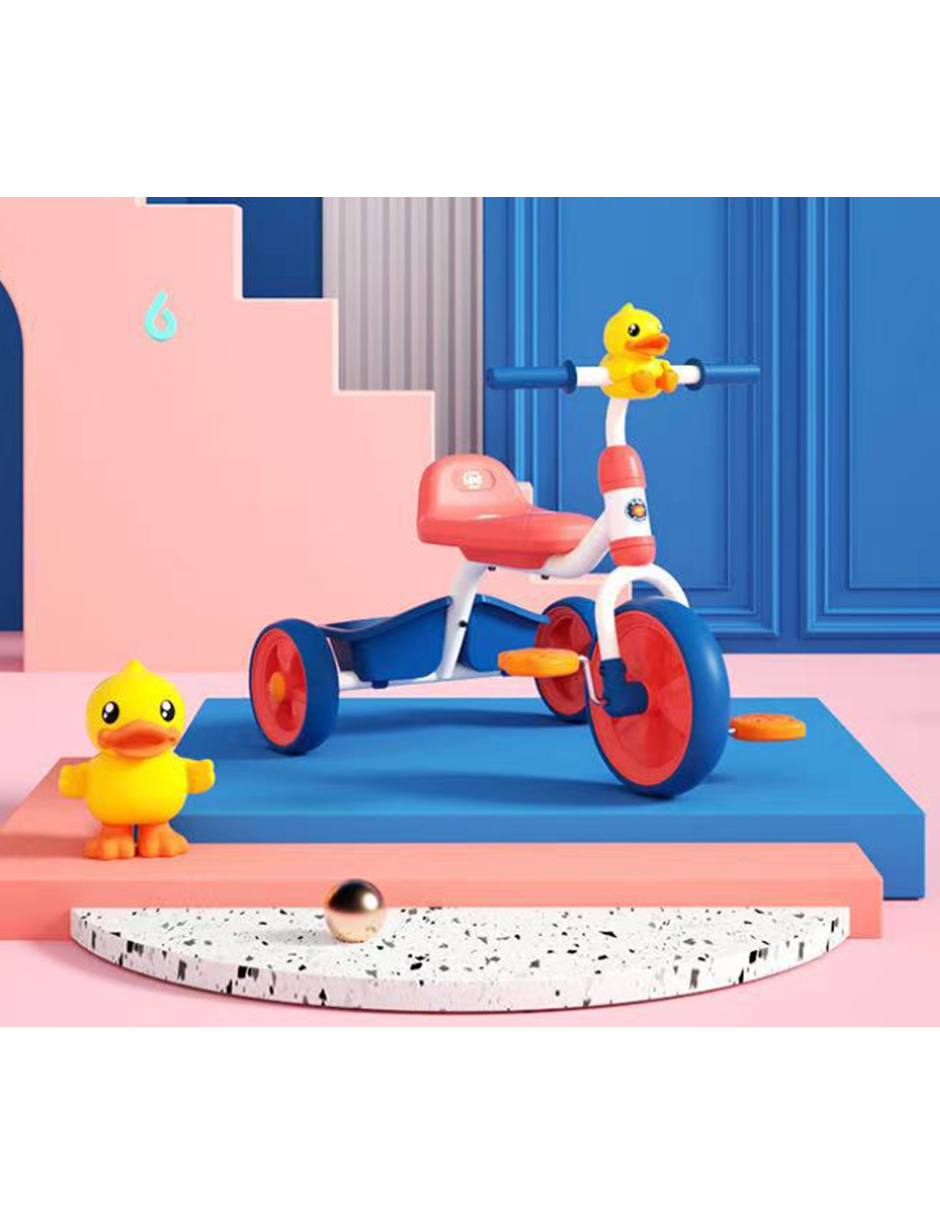 B.duck Triciclo Bicicleta Infantil Niños Rojo Paseo