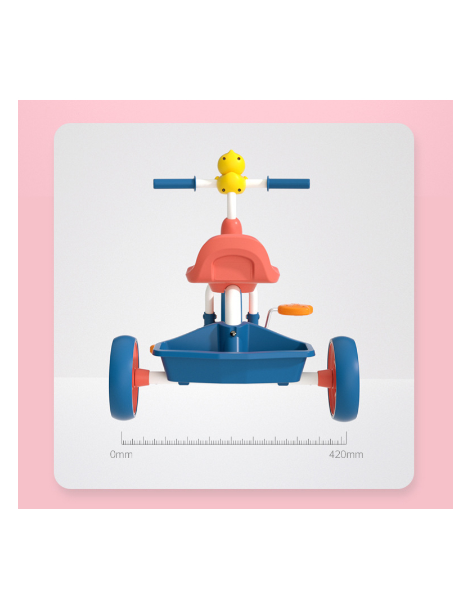 B.duck Triciclo Bicicleta Infantil Niños Rojo Paseo