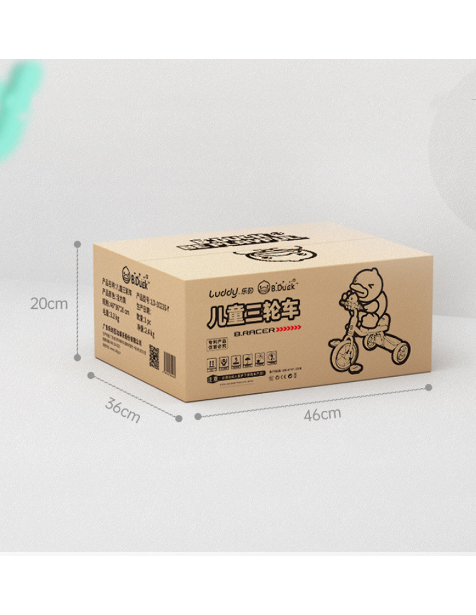 B.duck Triciclo Bicicleta Infantil Niños Rojo Paseo