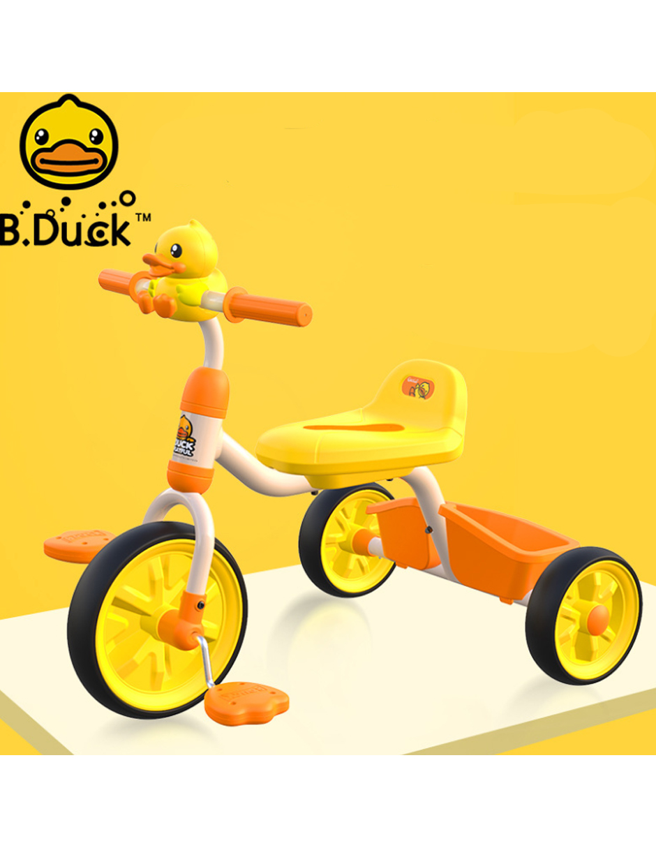 B.duck Triciclo Bicicleta Infantil Para Niños Paseo Amarillo