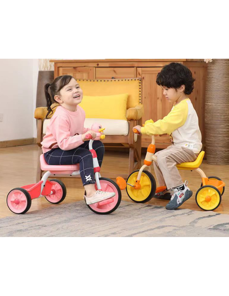 B.duck Triciclo Bicicleta Infantil Para Niños Paseo Amarillo