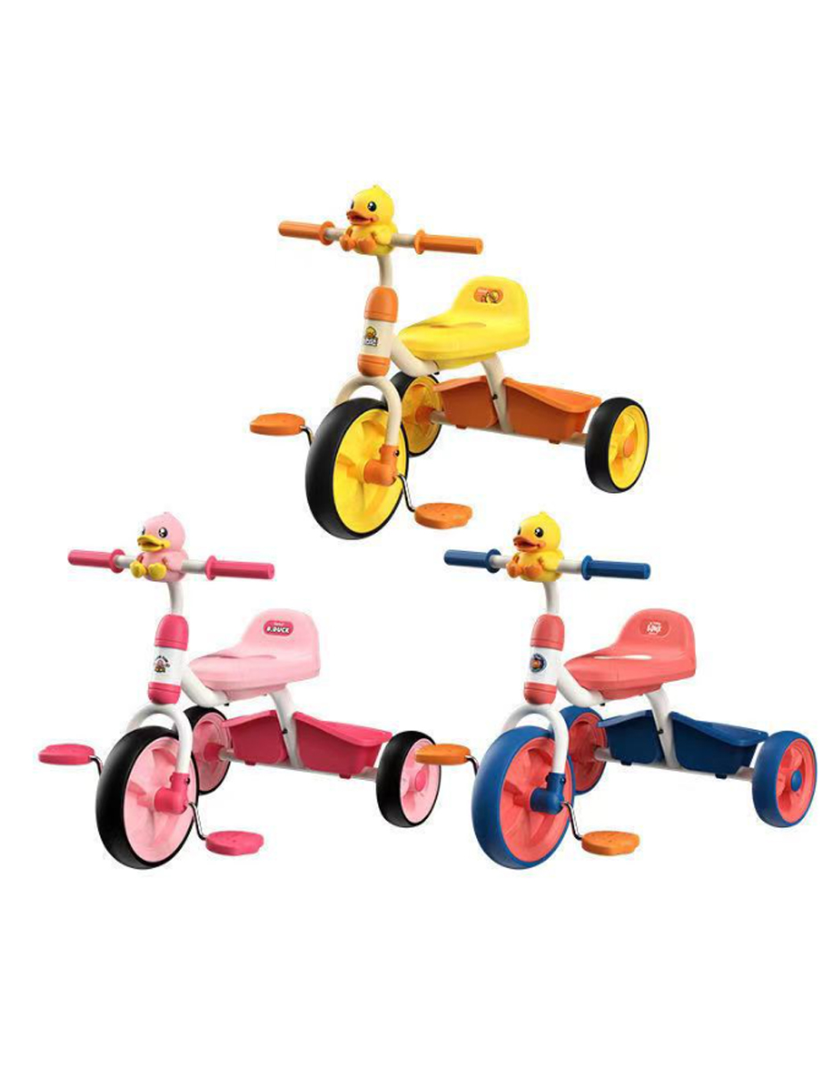 B.duck Triciclo Bicicleta Infantil Para Niños Paseo Amarillo