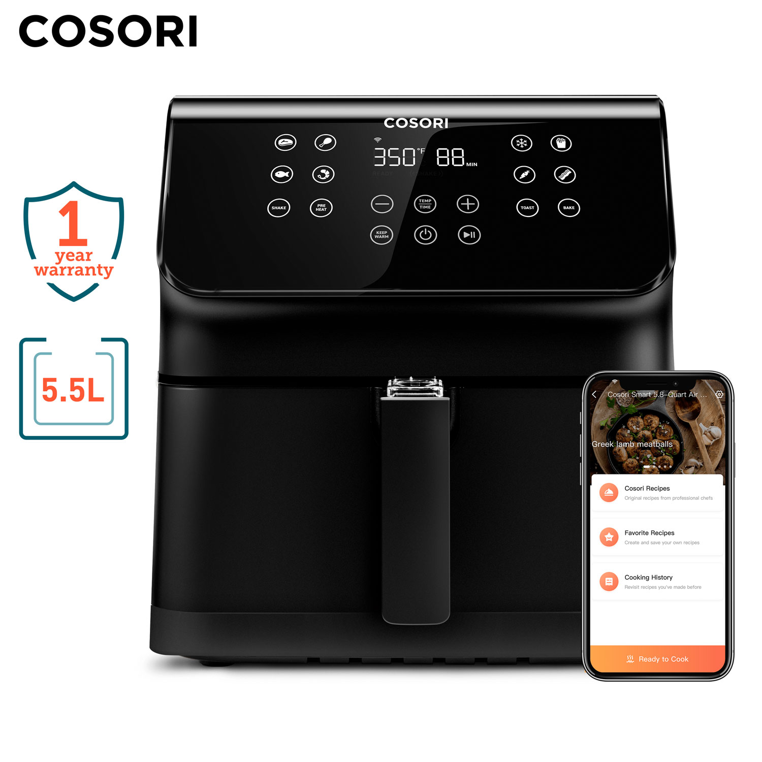 Pack De Accesorios Para Fryer Air Smart 5.5 L con Ofertas en