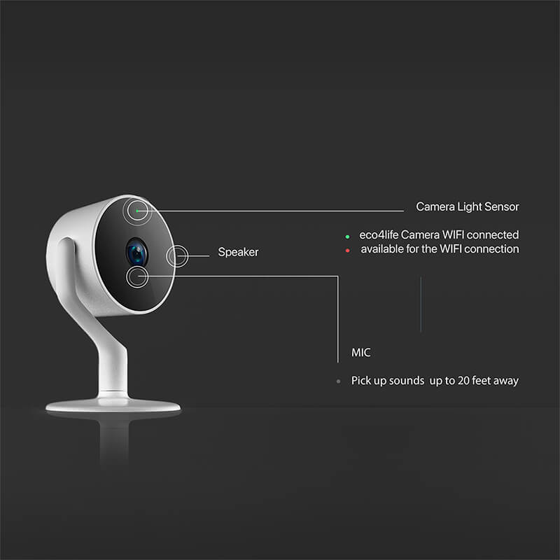Cámara Ip Inalámbrica Inteligente Full Hd Wifi Visión Noche