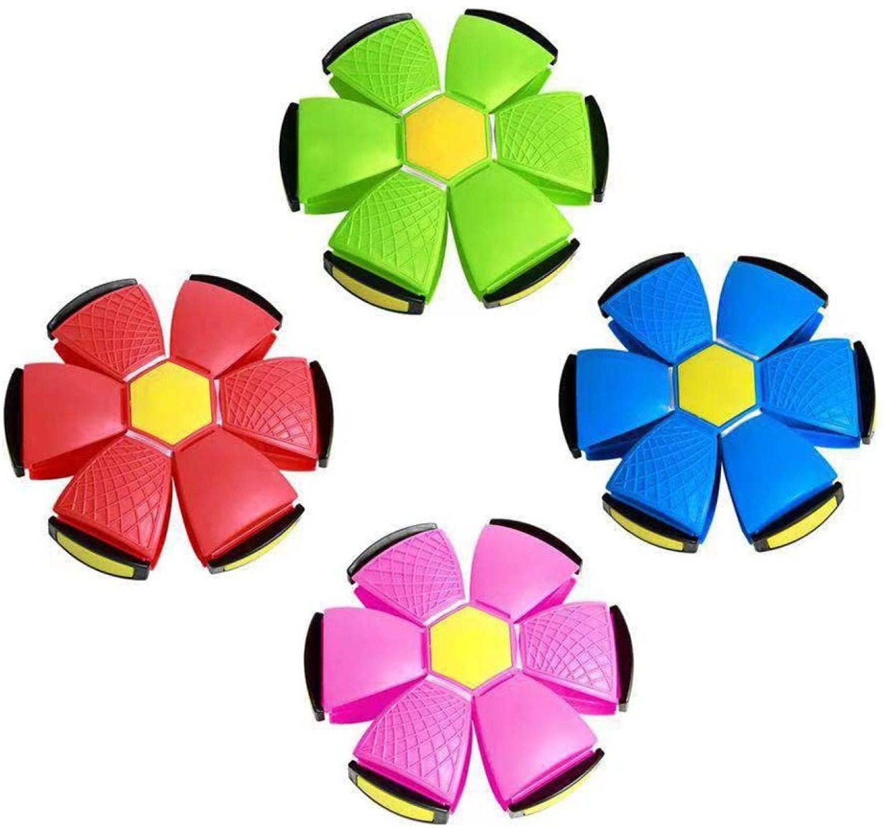 Pelota Juguete Disco Led Luminoso Y Música Frisbee Flat Ball Verde