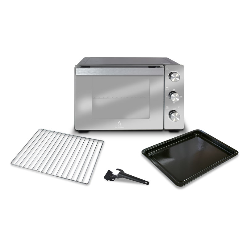 Horno Eléctrico con puerta de cristal templado acabado espejo SUPRA SPECCHIO
