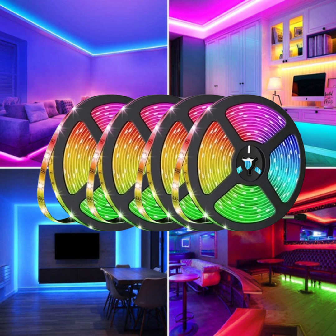 Tira led RGB 20 mts impermeable (4x5) DOSYU Tira led 3528 Anti Agua