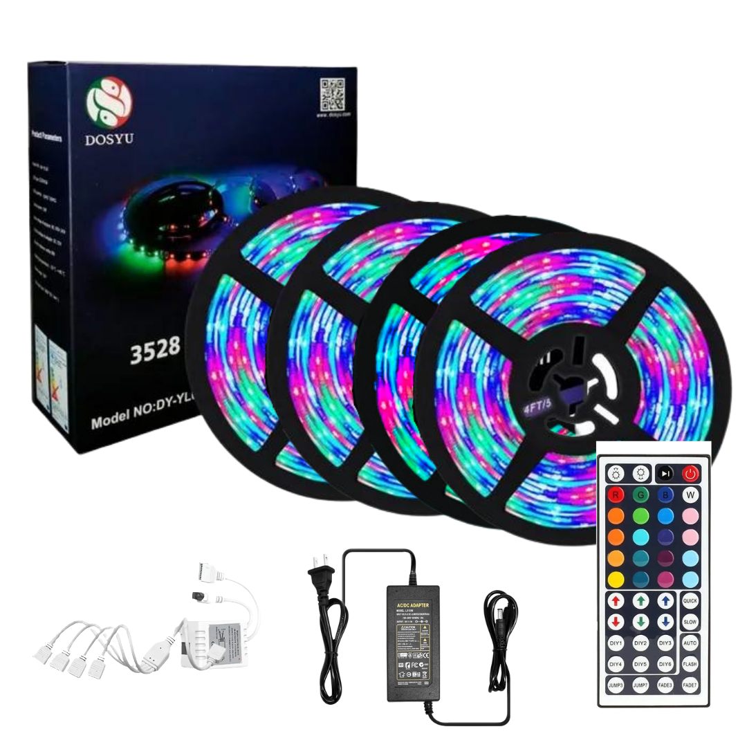 Tira led RGB 5050 Multicolor Impermeable (4x5) 20 metros. DOSYU DY