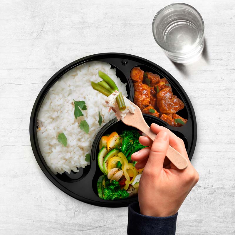 Contenedores para Alimentos 800ml Bento 3 Compartimentos 21pz Redlemon