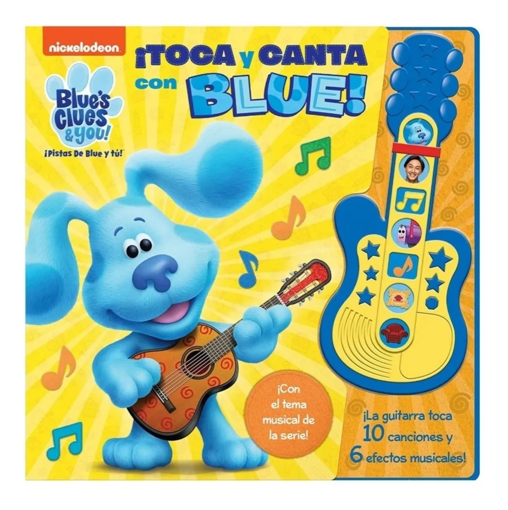 Libro Las Pistas De Blue Toca Y Canta con Blue, Guitarra con 10 canciones