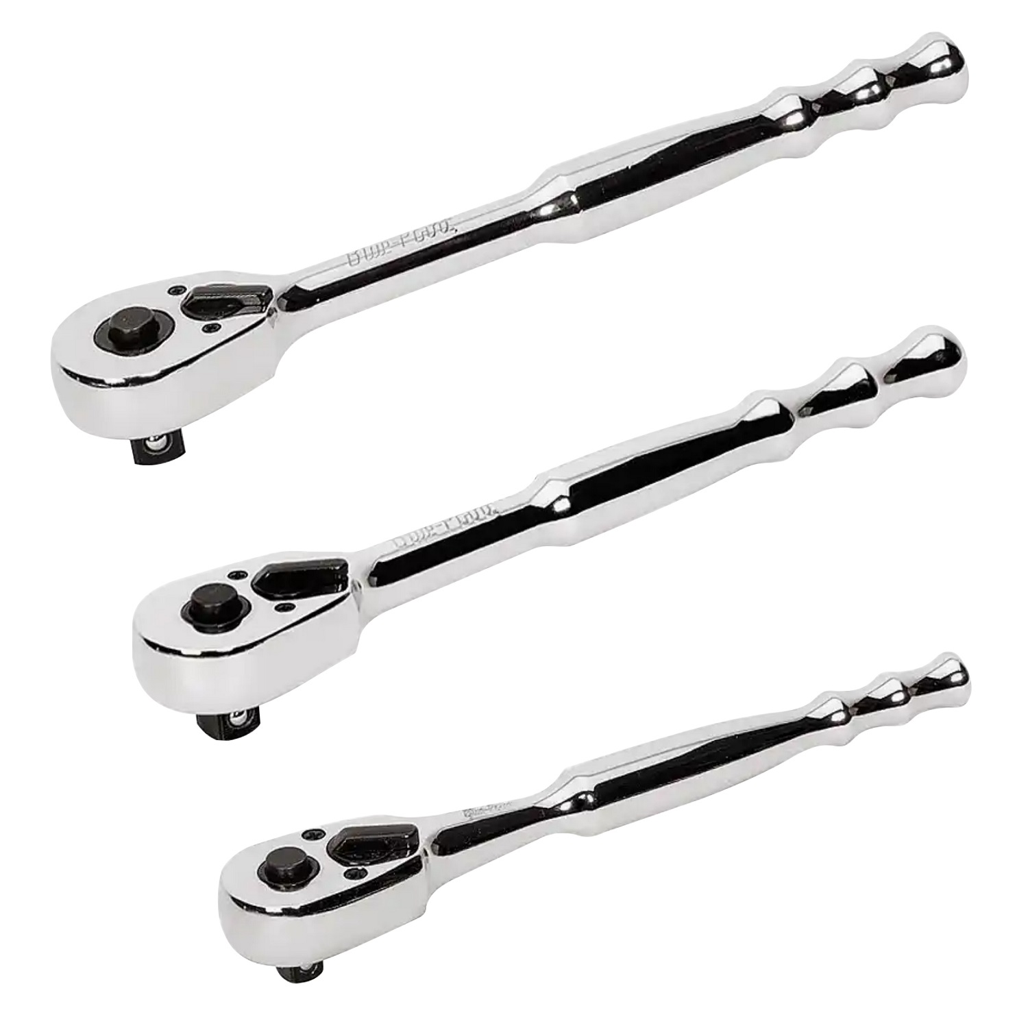 Juego de matracas cabeza de pera Blue Point 1/4", 3/8" y 1/2"