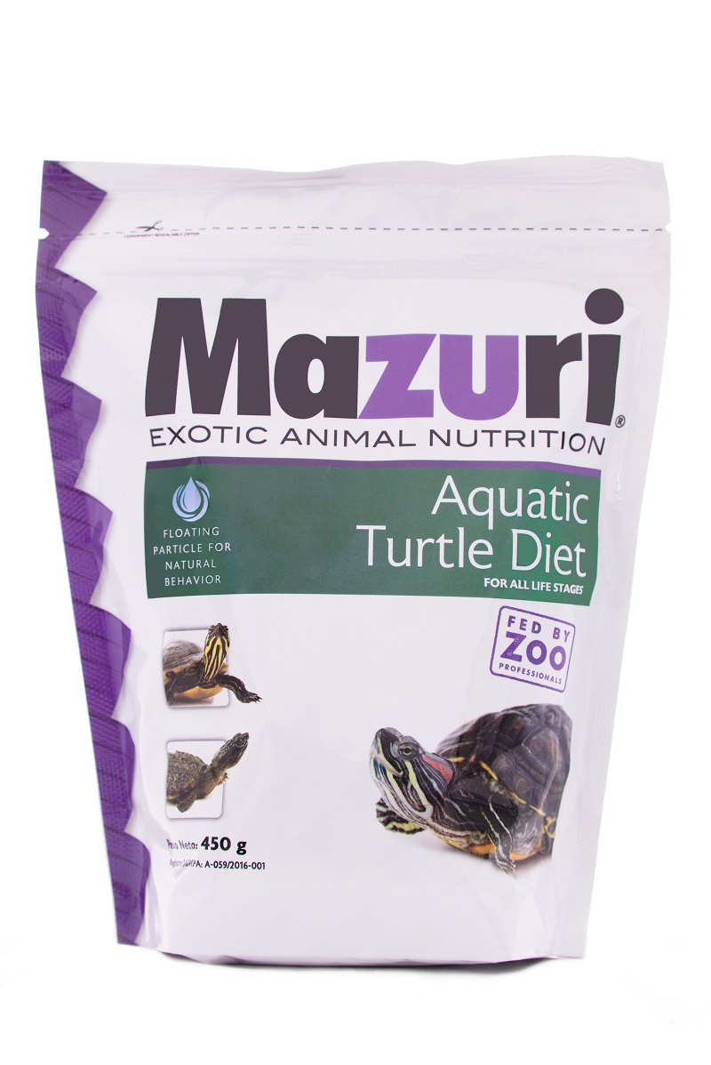 Alimento Tortugas Mazuri Acuáticas Tortuga Agua Dulce 450gr