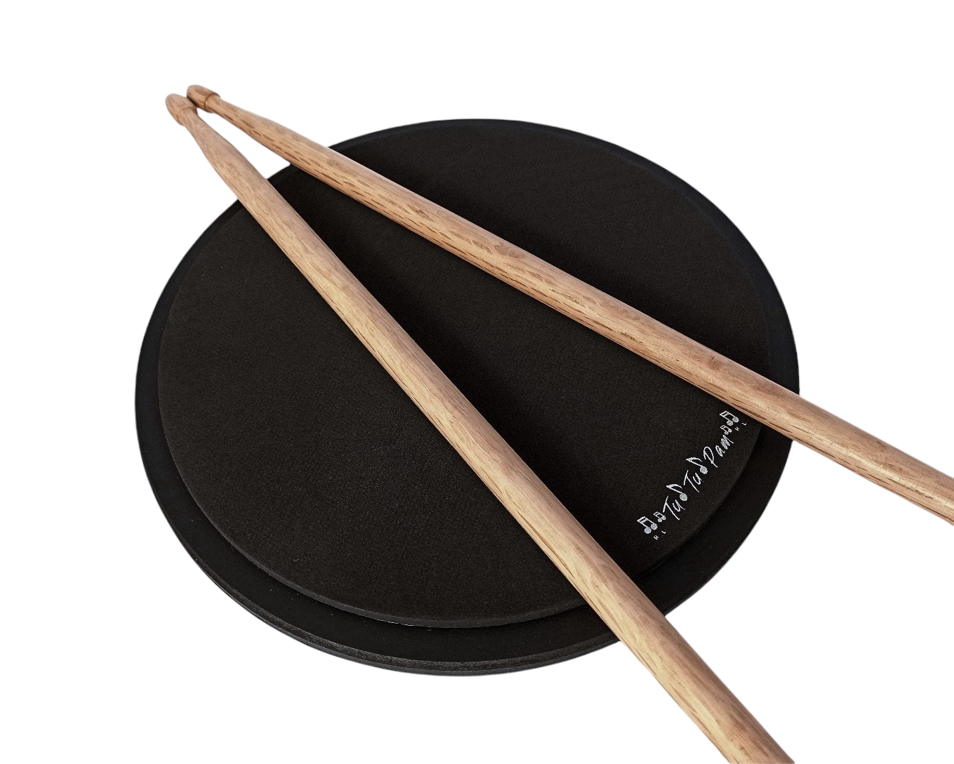 Pad Practicador De Batería 25.3 Cm Redondo + Baquetas