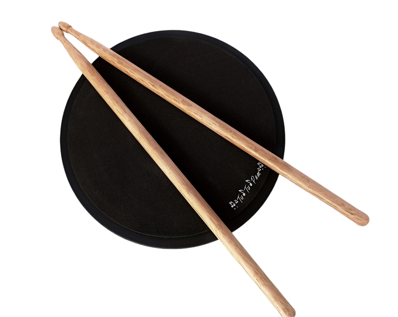 Pad Practicador De Batería 25.3 Cm Redondo + Baquetas