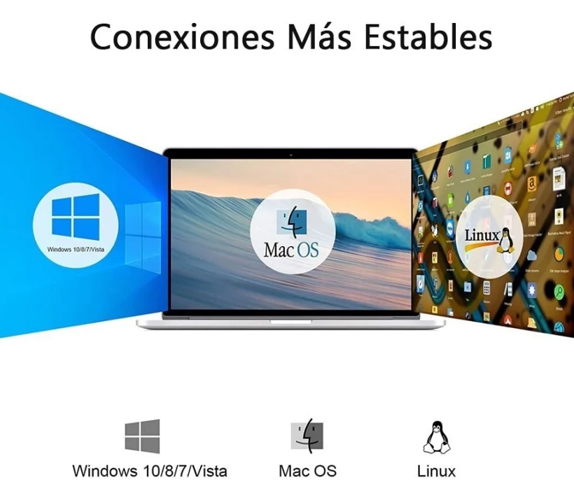 Adaptador Usb 3.0 A Rj45 Ethernet Red 1000 Mbps Para Laptop