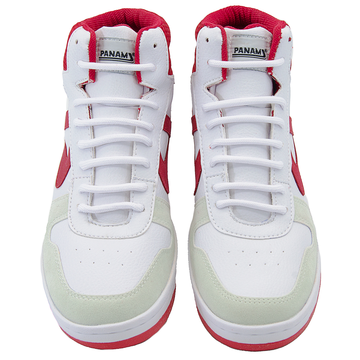 Tenis Bota Hombre Y Mujer Panam 2-015 Blanco/Rojo Urbano 22-29