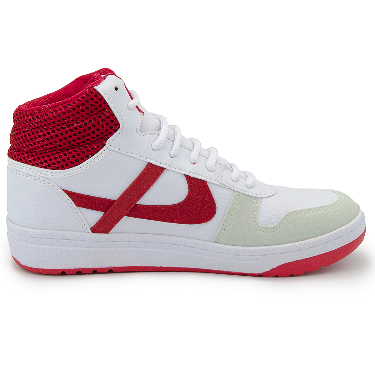 Tenis Bota Hombre Y Mujer Panam 2-015 Blanco/Rojo Urbano 22-29