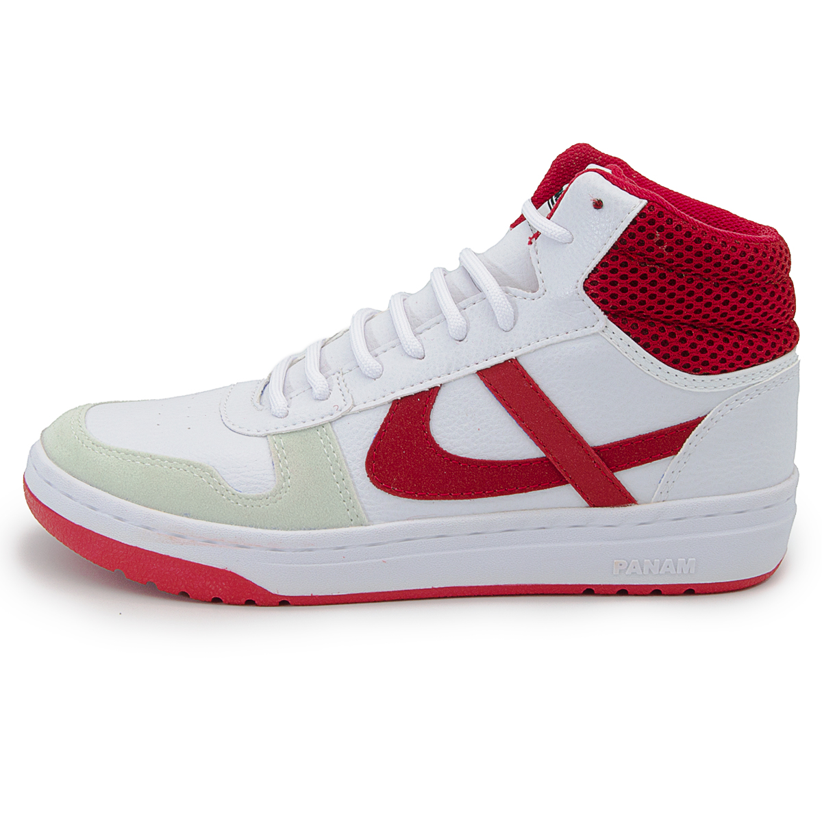 Tenis Bota Hombre Y Mujer Panam 2-015 Blanco/Rojo Urbano 22-29