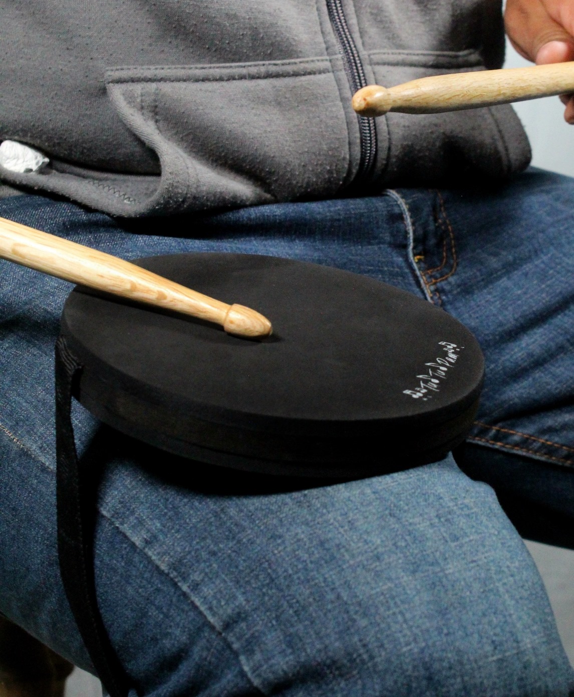 Pad Practicador Baterias Viajero Doble Pad + Baquetas