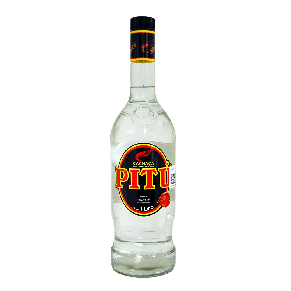 Cachaca Pitú 1l Con Vasos
