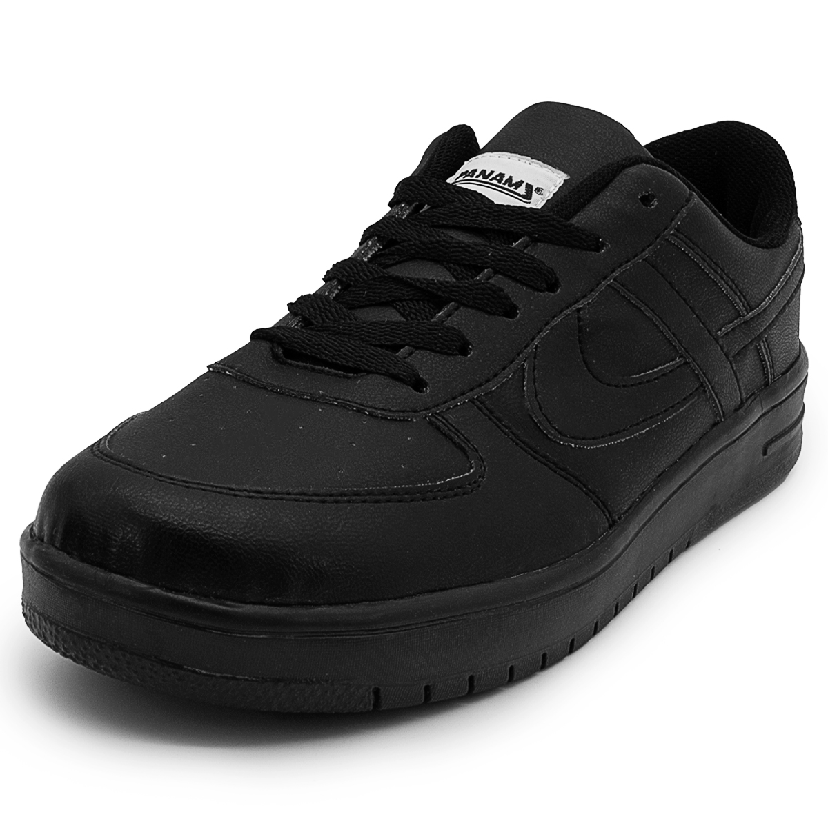 Tenis Panam Skate Negro Dama/Caballero Tipo Piel 23-28 Urbano