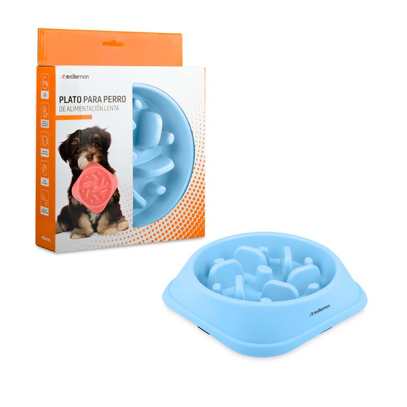 Plato para Perro De Alimentación Lenta Slow Feed 2 Tz Redlemon