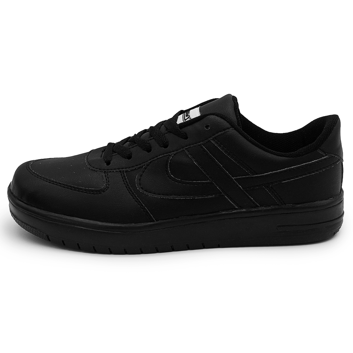 Tenis Panam Skate Negro Dama/Caballero Tipo Piel 23-28 Urbano
