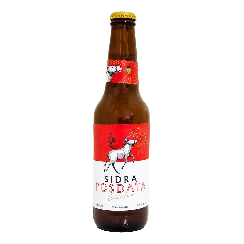 Six Pack Sidra Artesanal Mexicana Posdata Clásica 355ml C/u