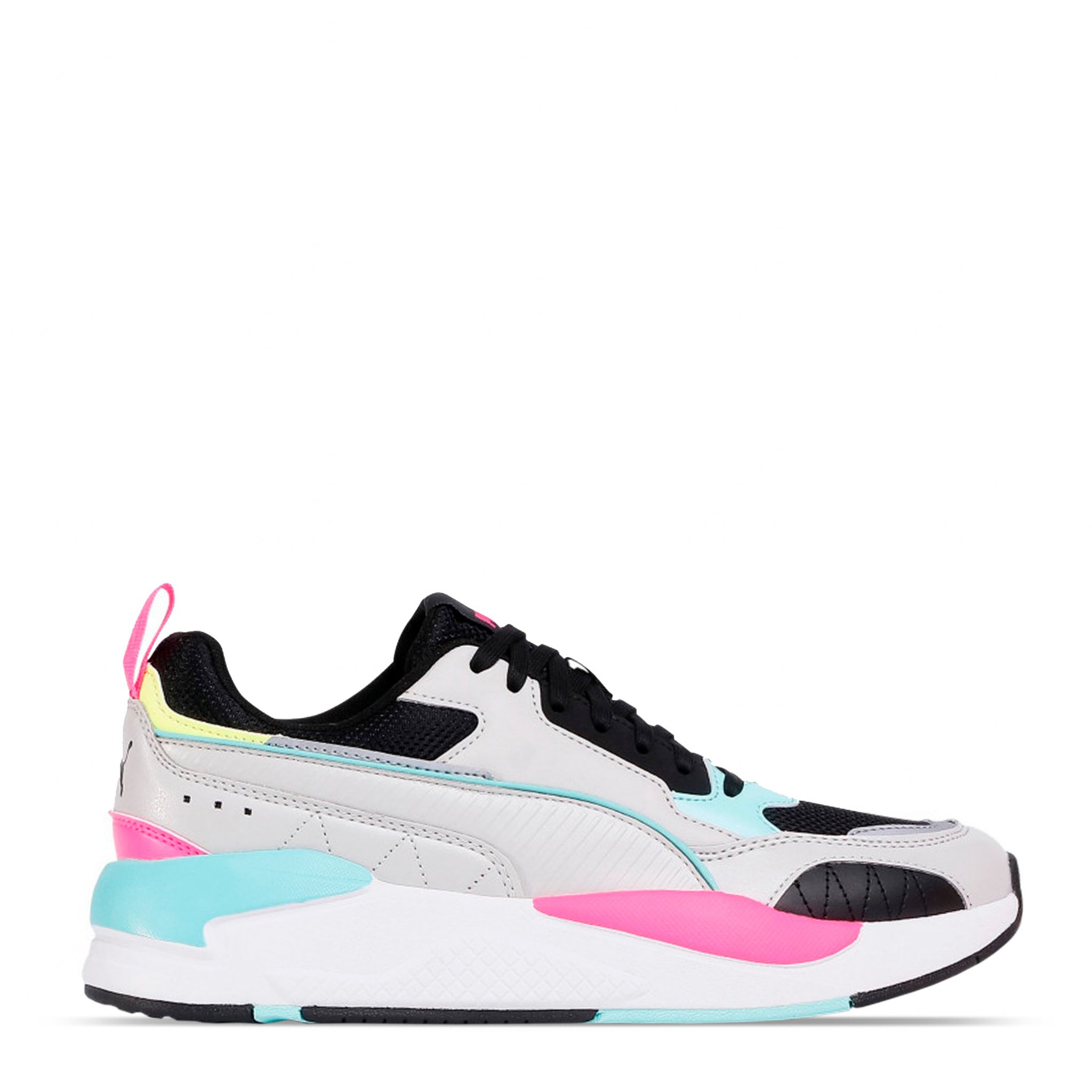 Tenis Puma X-ray 2 Square Gris Rosa Mujer 373108-04