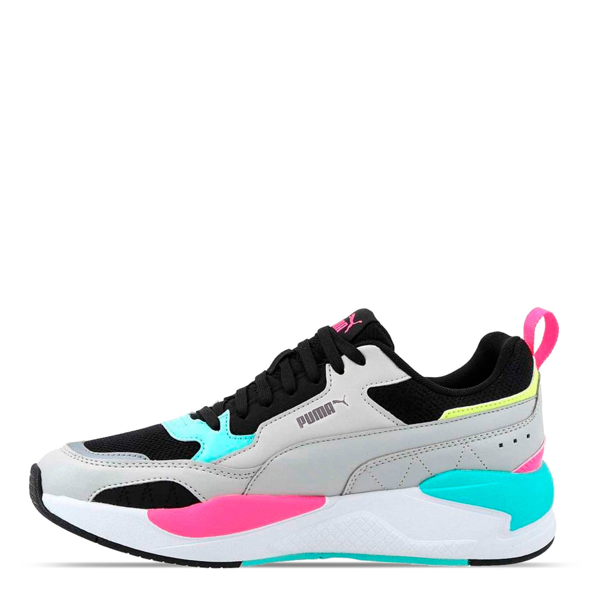 Tenis Puma X-ray 2 Square Gris Rosa Mujer 373108-04