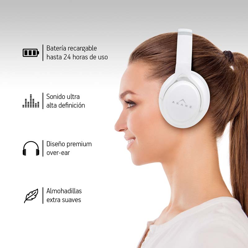 Audífonos Inalámbricos Bluetooth 5.0 de Diadema Akane AK1000