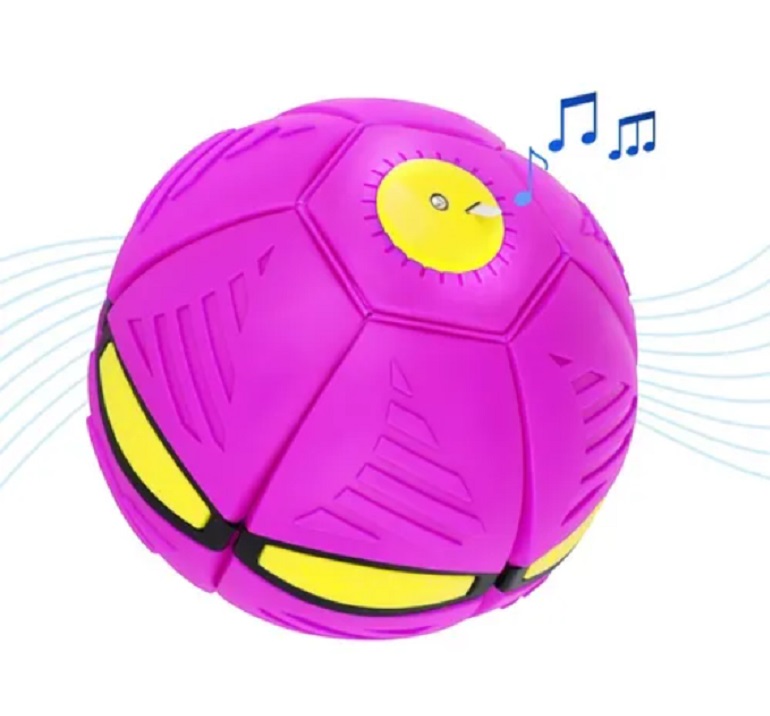 Pelota Deformable Con Luces Juguete Didáctico Para Niños Rosa