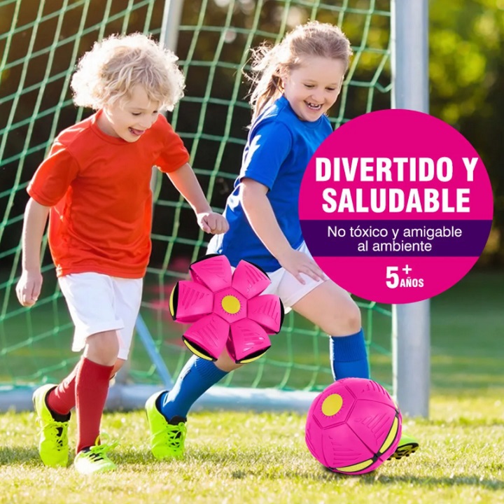 Pelota Deformable Con Luces Juguete Didáctico Para Niños Rosa