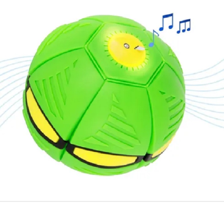 Pelota Deformable Con Luces Juguete Didáctico Para Niños Verde