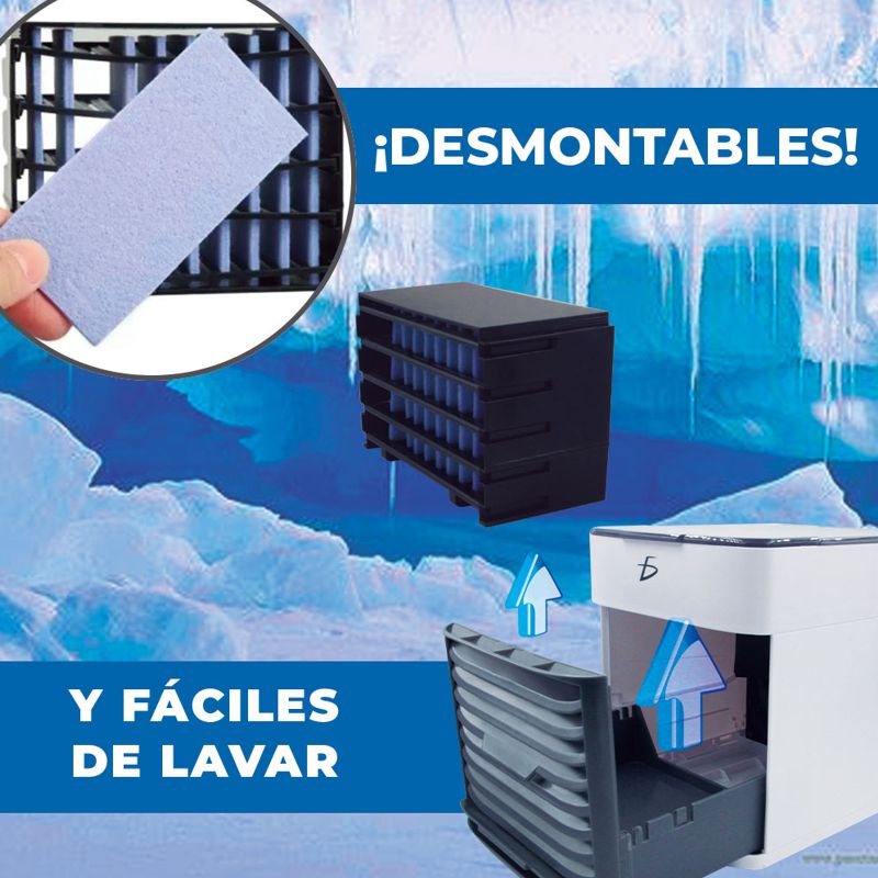 Enfriador de Aire Purificador Ventilador Humidificador Conexión USB