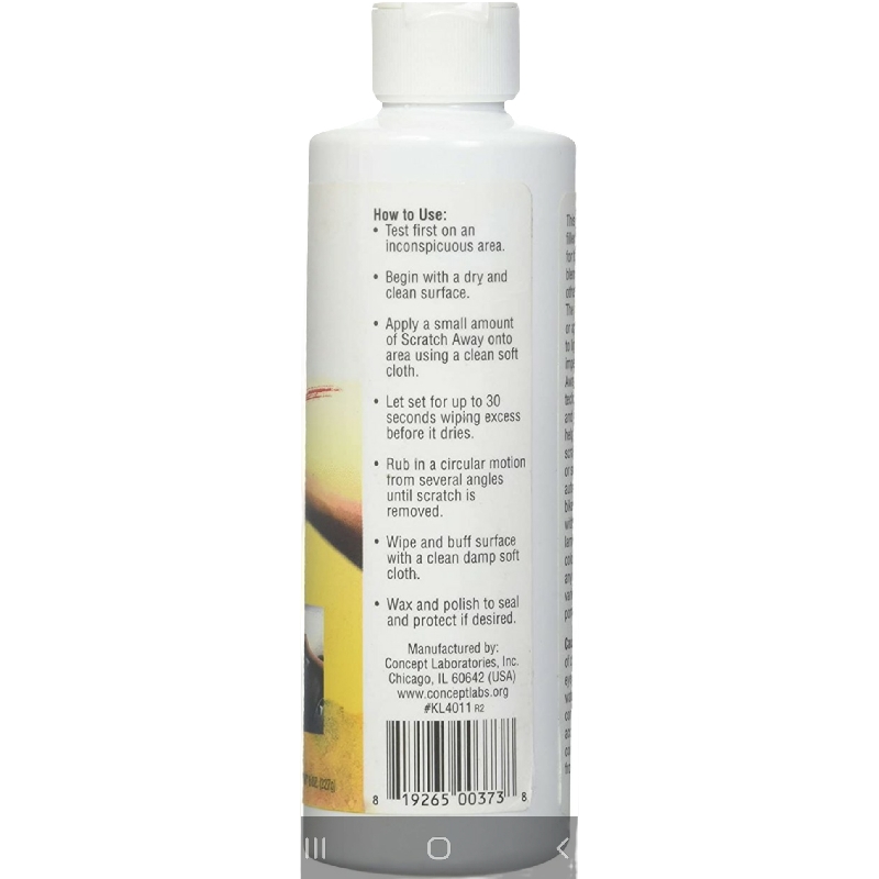 Klean Logik Scratch Away Removedor De Rayones Para Todo Tipo De Superficies 8 onzas líquidas