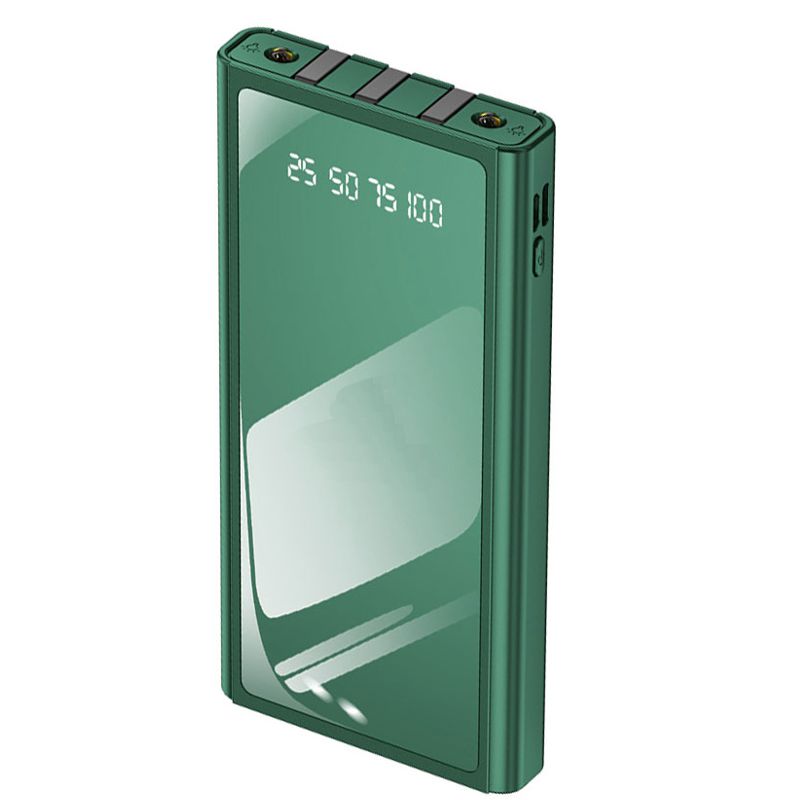Power Bank Pila Batería Portátil 10000 mah Conecta 3 dispositivos al mismo tiempo, conectores integrados