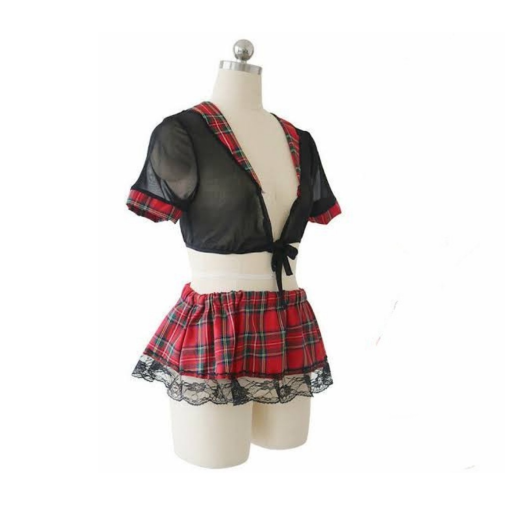 Lenceria Para Cosplay, Disfraz De Colegiala 02