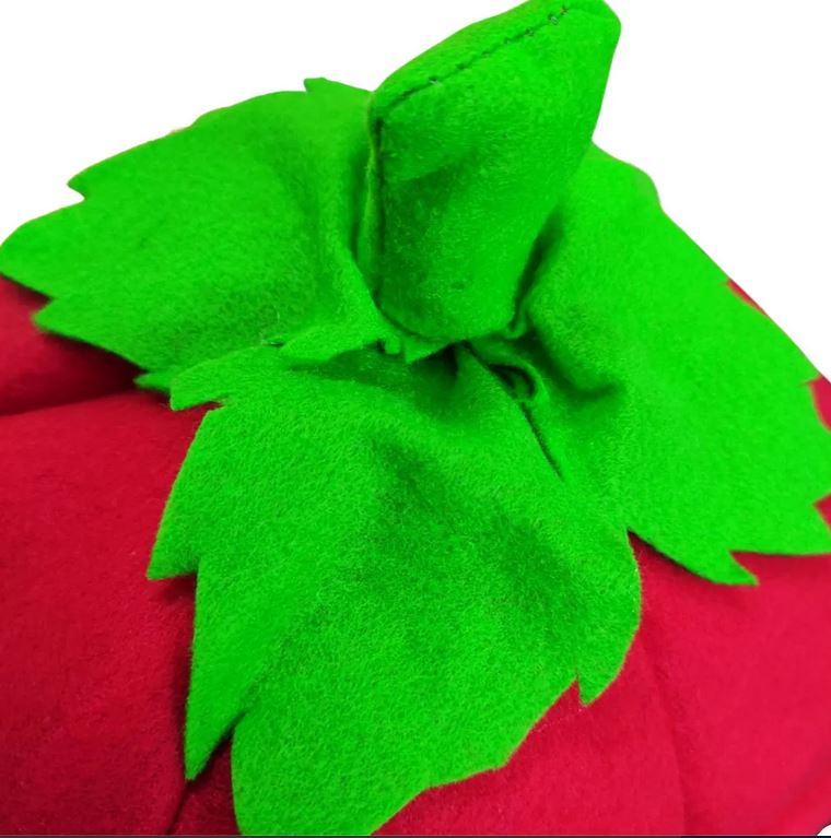 Casa Cama Para Perro Chico Chihuahua Bichón Yorkshire Forma de Fresa Interiores