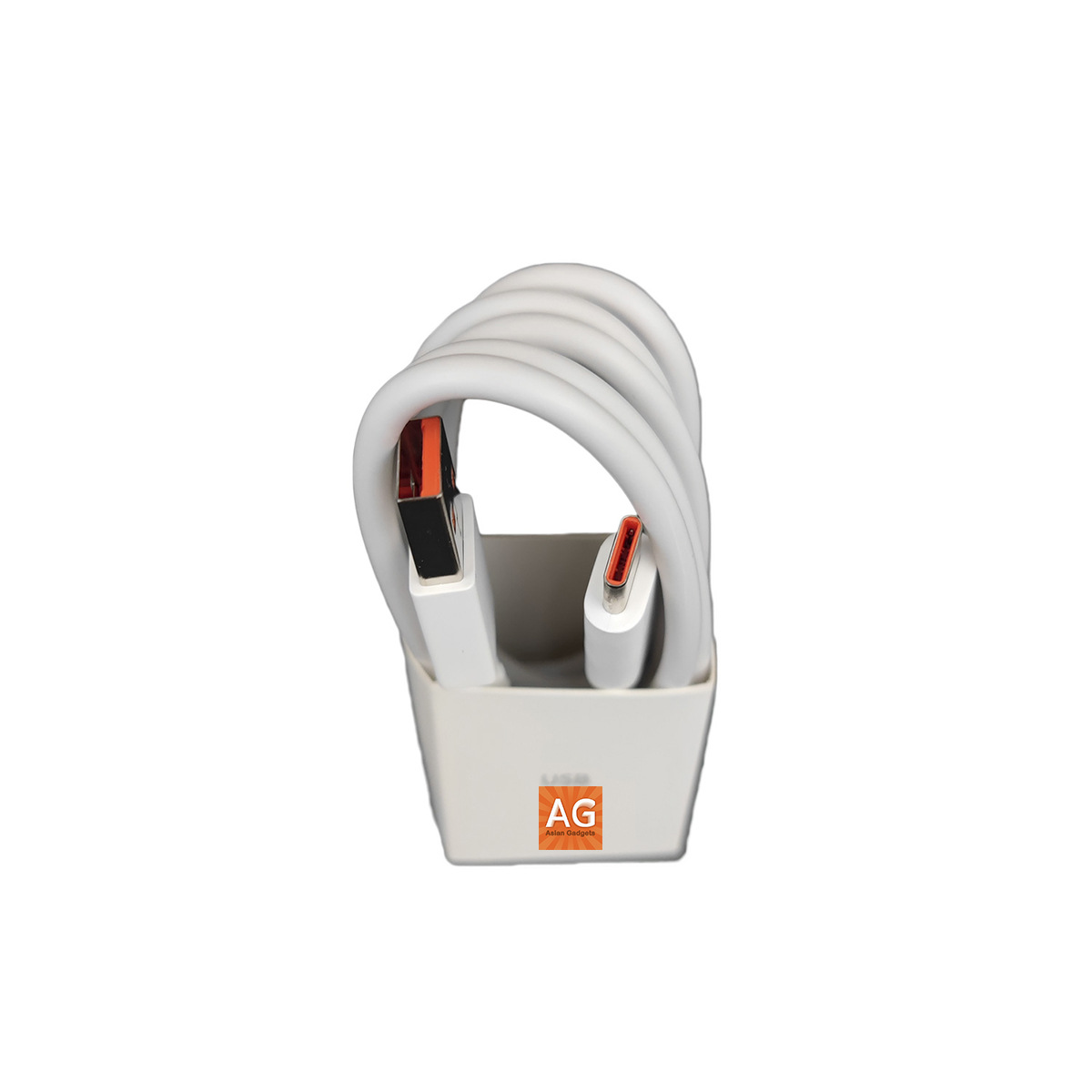 Cable Xiaomi naranja USB Tipo-c para carga rápida de 6A