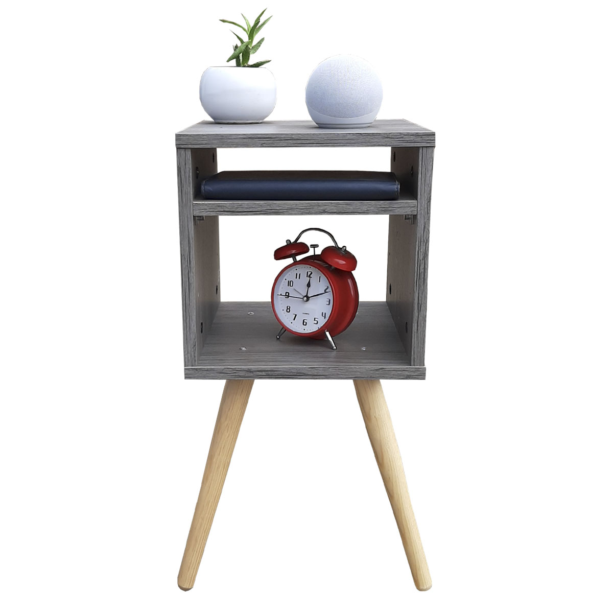 Buro Estilo Moderno, Hogare,  Mesita De Noche Mesa Buró, Moderno y Elegante Gris Storm 